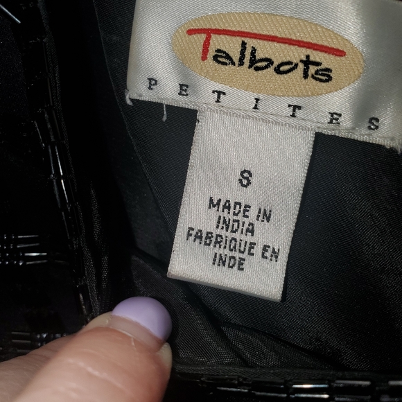 Y2K Vintage Top in Fully Beaded Plaid Pattern by Talbots Size Small - Picture 14 of 16